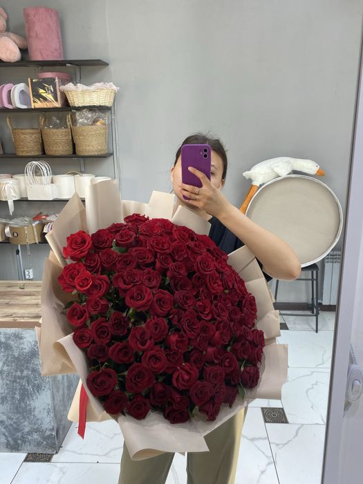 51 красная роза