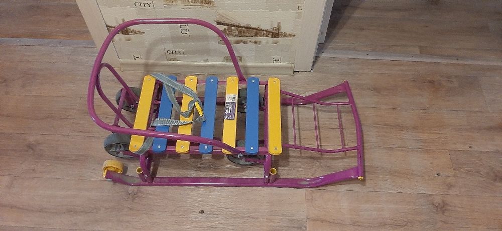 Продам санки с большими колёсами