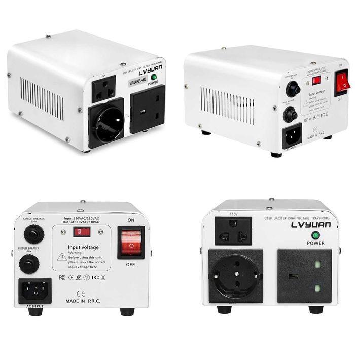 Transformator Tensiune LVYUAN 800W Convertor 110V la 220V si 220V la 110V Step Up Down Tehnologie Toroidala Silentios Prize US EU UK Japonia 800 Wati