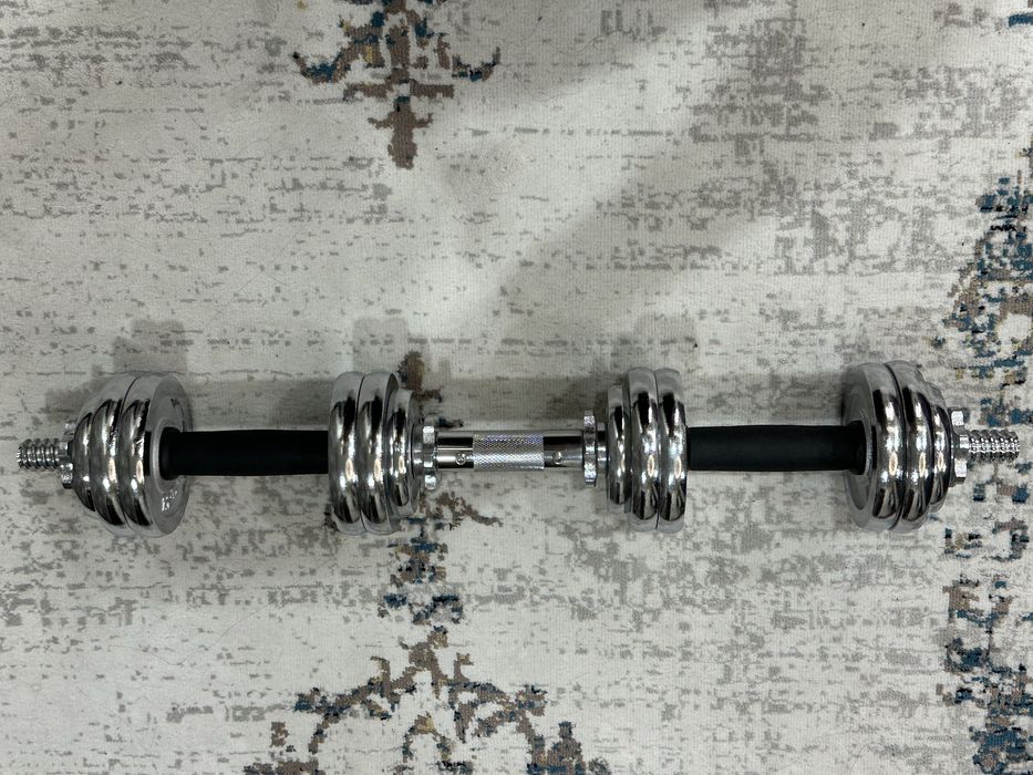 Gantel va shtanga (2in1) set - 15 kg, deyarli yangi
