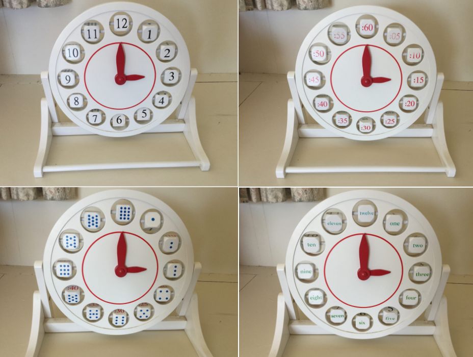 Образователен голям дървен часовник на стойка НАМАЛЕНА ЦЕНА!