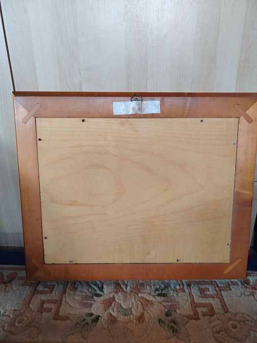 Tablou vintage intarsie in lemn