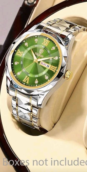 Различни модели мъжки календарни светещи кварцови часовници