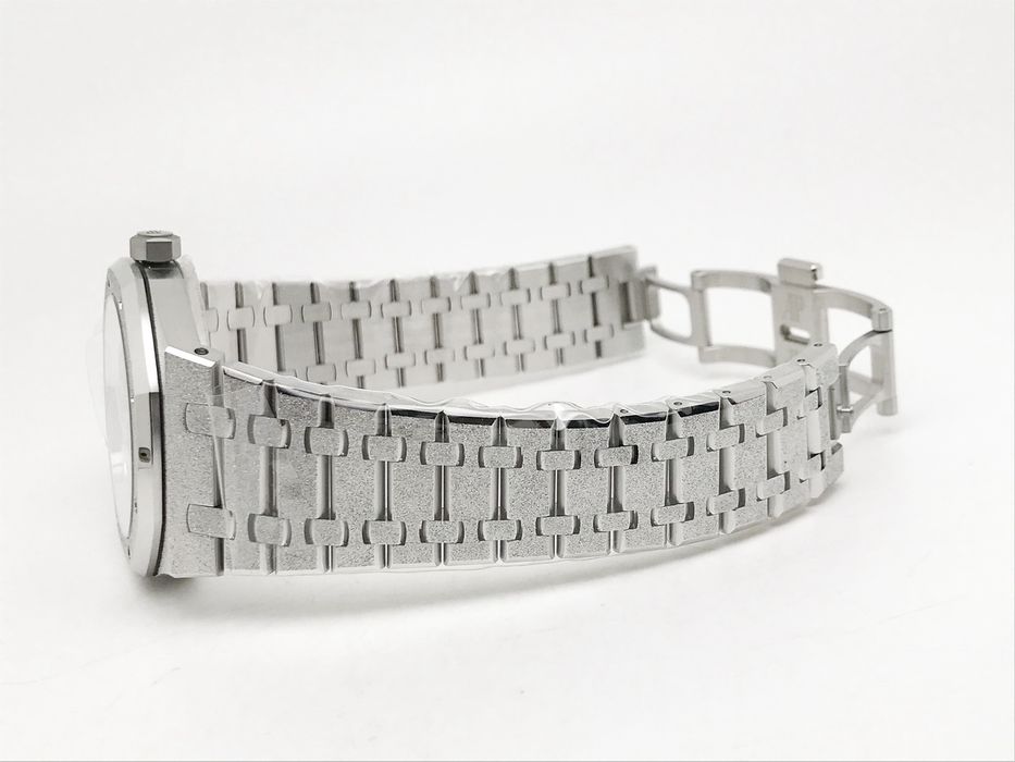 Audemars Piguet Royal Oak 15410 41mm Frosted Black Dial - QC снимки - мъжки часовник