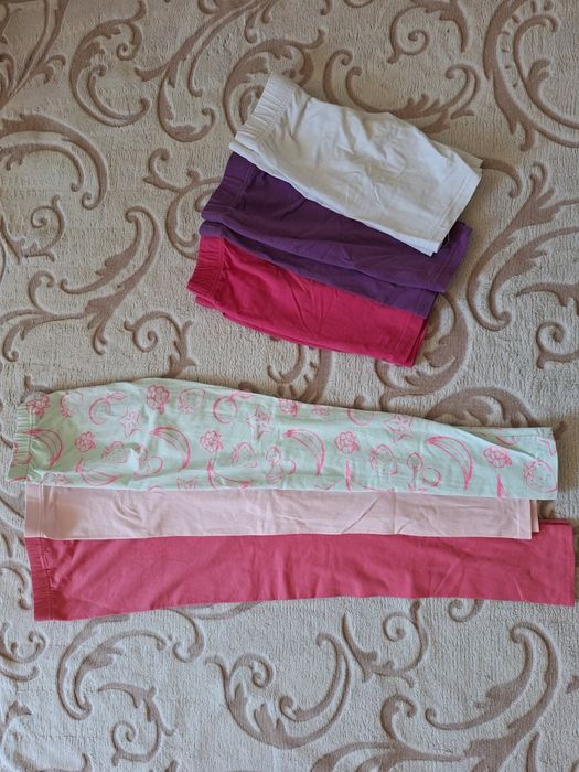 Сет 3 бр. дълги летни клинове и 3 бр. къси за 8 год. момиче, 134 р-р