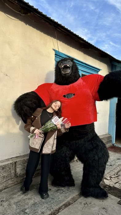 Белый мишка и Горилла