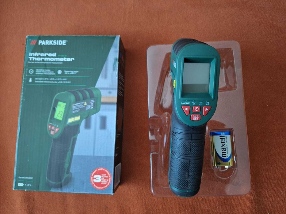 Termometru digital cu laser  si infraroșu model PTI 380 B1 Parkside
