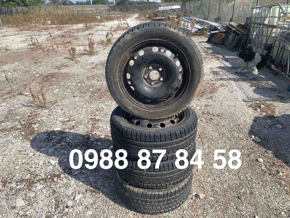 джанти със зимни гуми за сеат ибиза 6L 5X100 195/50/15 BRIDGESTONE 4бр