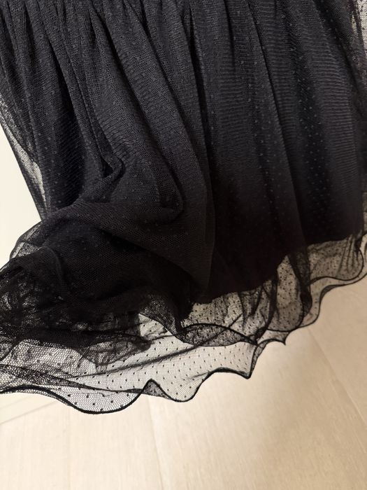 Черна парти рокля тип балерина LYNNE