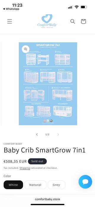 Patut evolutiv copil 7 in 1 Comfort Baby