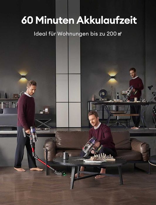 Вертикална безжична прахосмукачка Ultenic U16 Flex  550W, 50000Pa