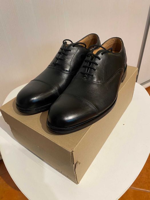Clarks Cooling Boss - Pantofi piele naturala negri, 44- NOI