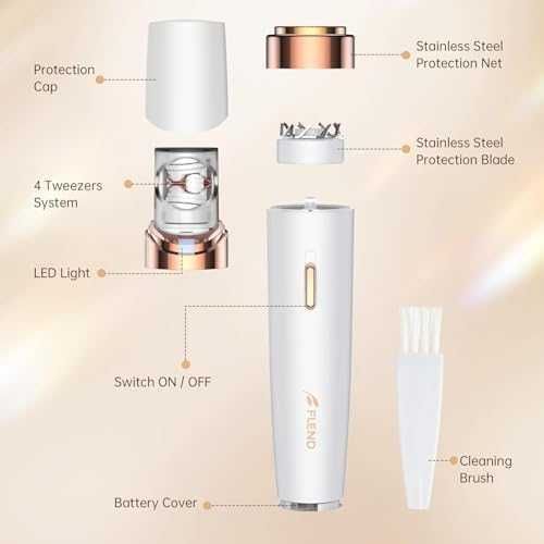 Нов Безболезнен тример и епилатор за лице тяло Уред косми жени красота