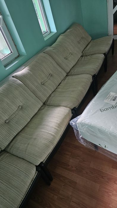 Vand scaune fotolii cadru din lemn masiv set 6 bucatii