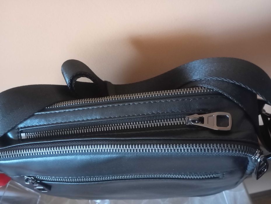 Мъжка чанта. Естествена кожа.