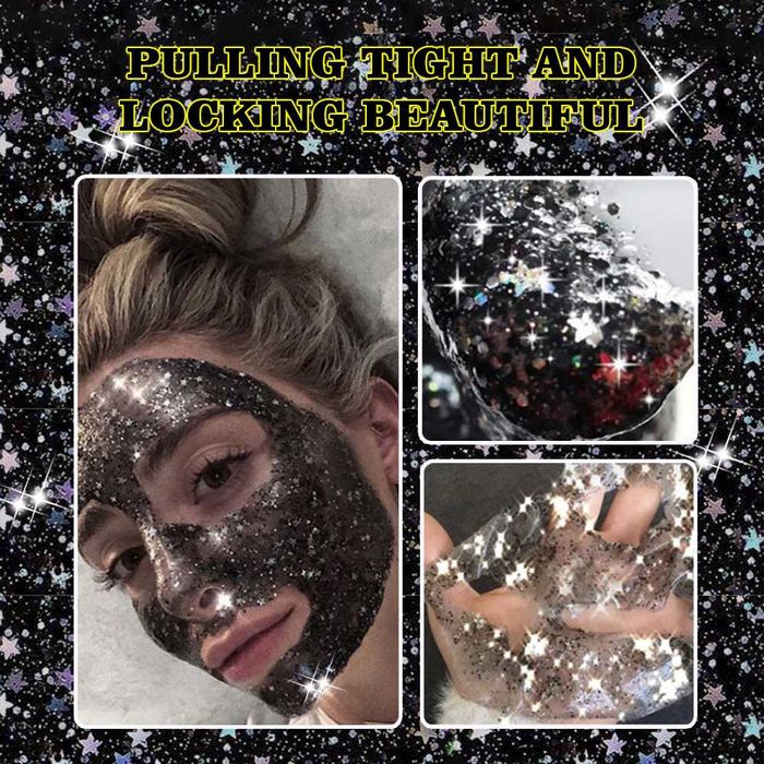 Маска с активен въглен и колаген Peel Off Glitter