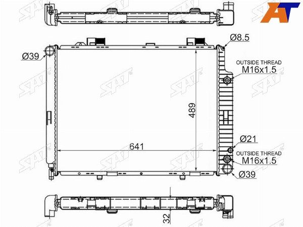 Радиатор Двигателя Mercedes-benz E 240