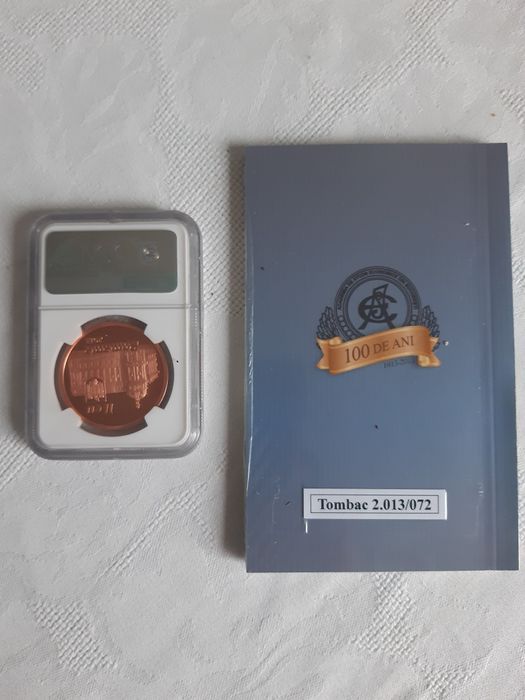 Moneda BNR, 1 leu, ASE, tombac, PF 69 Ultra Cameo