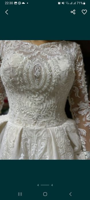 Свадебное платье белое