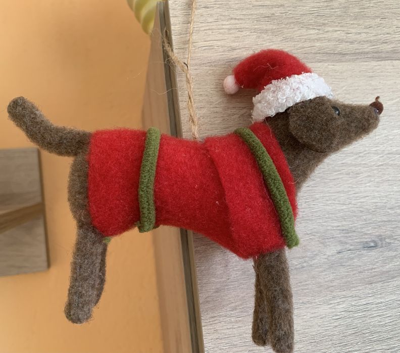 Ръчноизработен коледен сувенир свещник