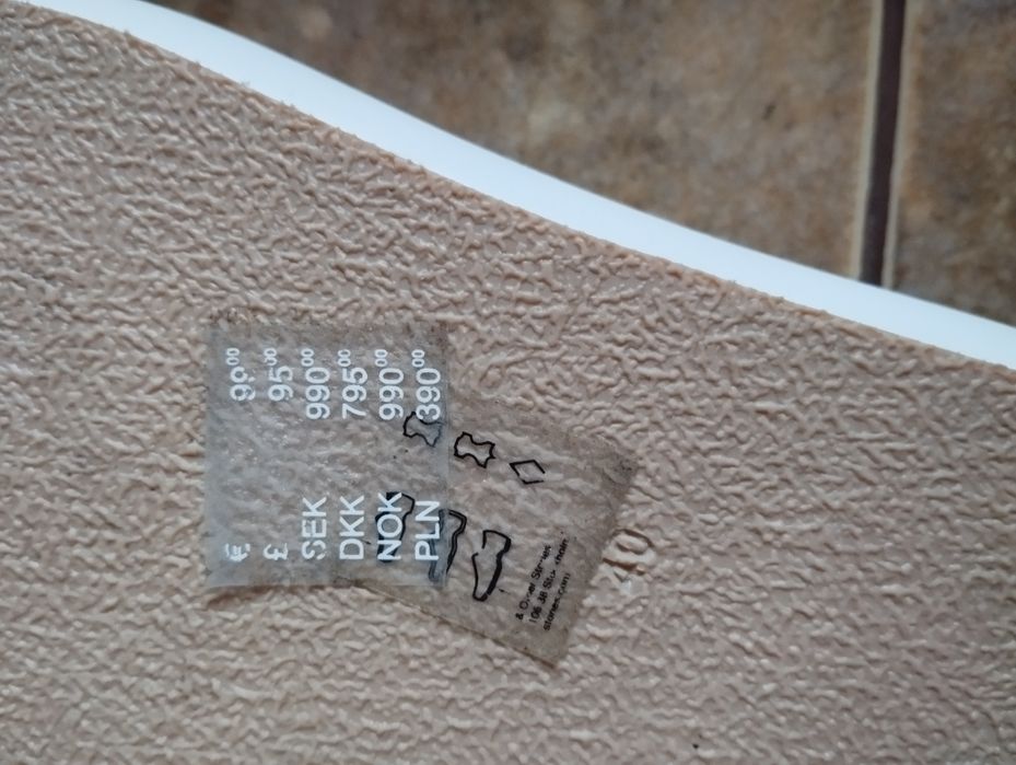 & Other Stories бели дамски чехли от естествена кожа н.39 40