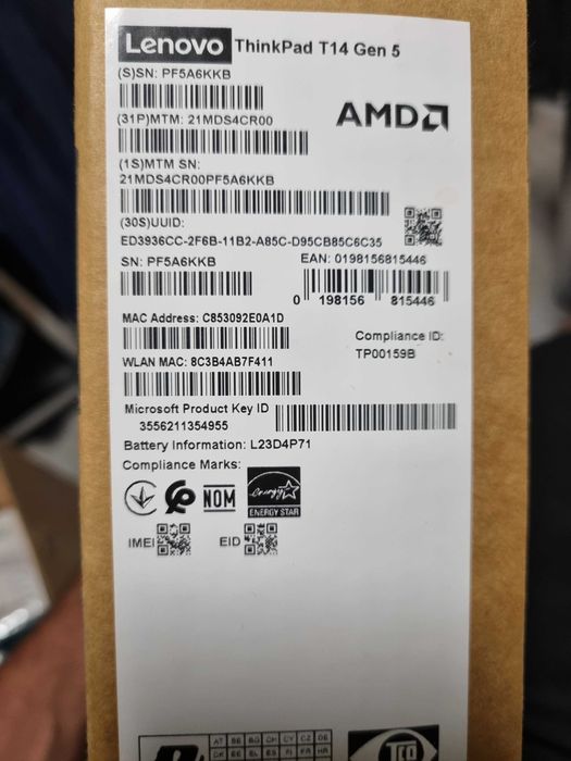 Lenovo thinkpad t14 5th generație