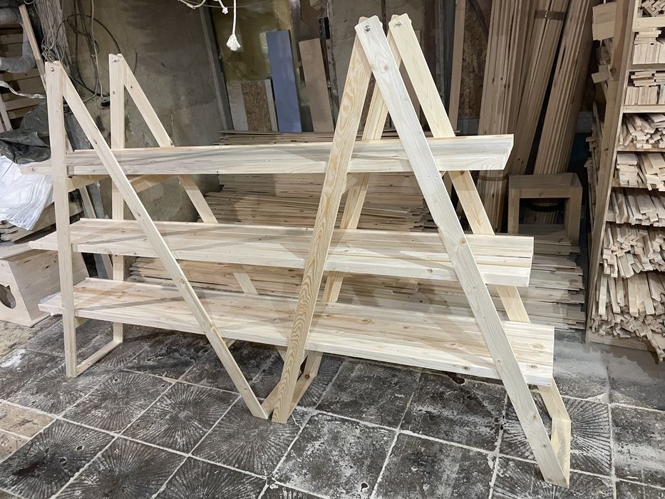 Етажерка тип стълба - двойна