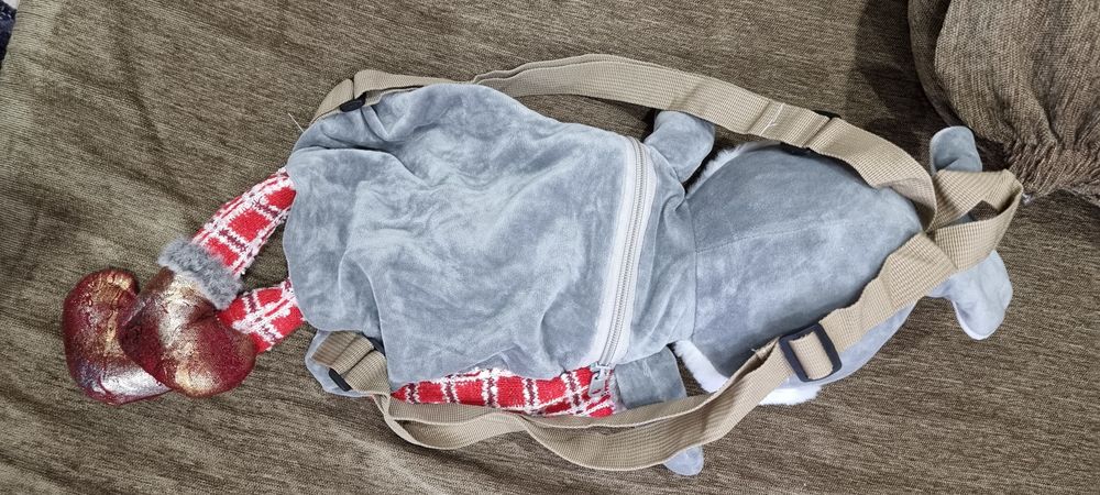 Зайчик мягкий Рюкзак)