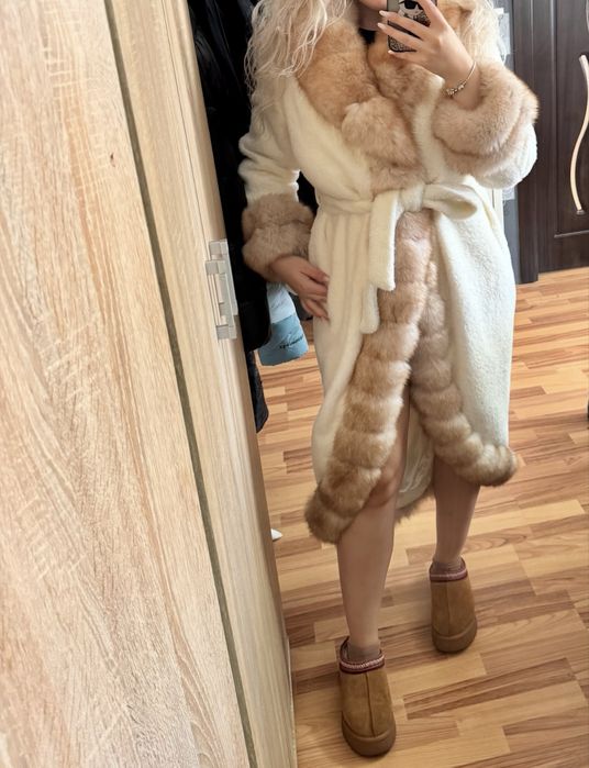 Haina de blana naturala-Luxury Alcantara