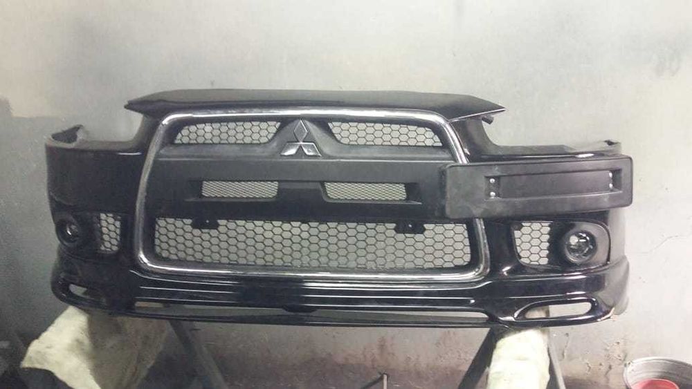 Молдинг бампера лансер 10