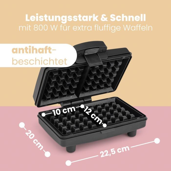 Нов гофретник Clatronic WA 3606 черен/неръждаема стомана