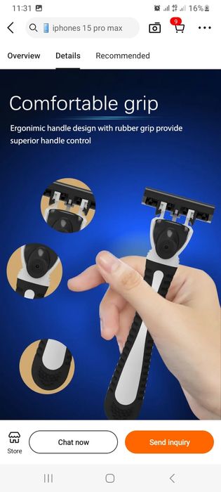 Ustara (бритва) 17 ta nasadka bitta ustara