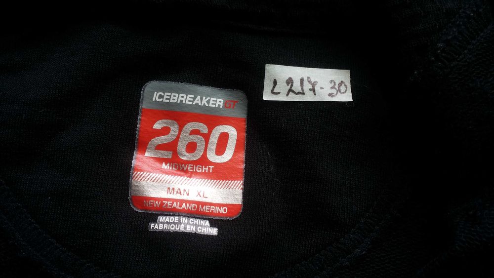 ICEBREAKER GT 260 98% Merino Wool размер L суичър 98% Мерино Вълна - 864