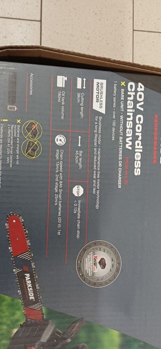 Drujba parkdide performance 40V pe acumulatori baterie