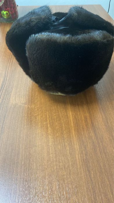 Норковая шапка-ушанка