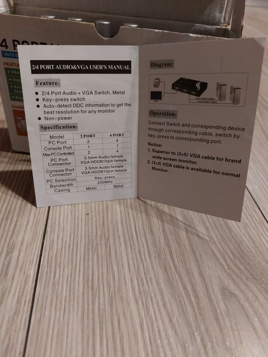 Vand VGA Audio Switch