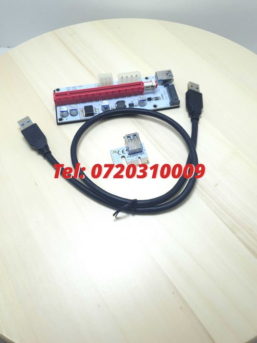 Card Mining Riser Ethereum Ver009s Plus Compatibil Pcie Express 1x1