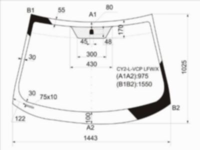 Стекло лобовое  Mitsubishi Lancer