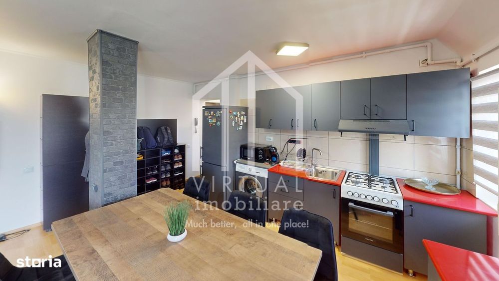 Apartament 2 camere - 41 mp utili + balcon, mobilat si utilat