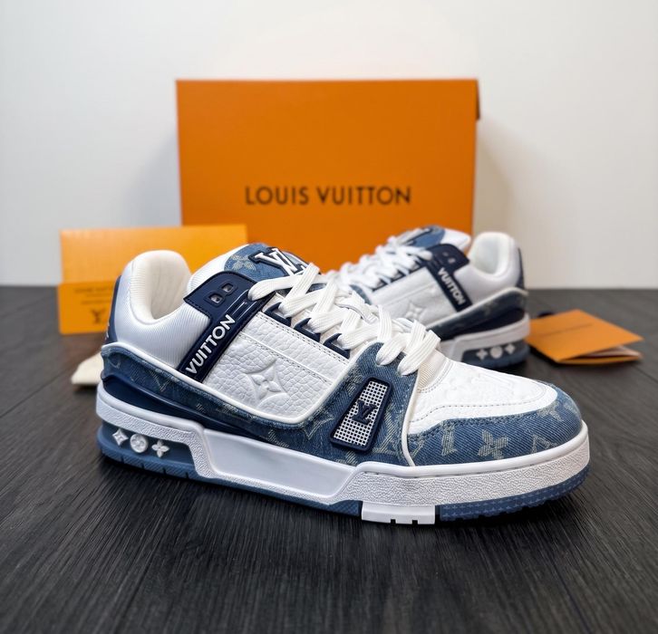 Adidasi LV Trainer Blue Jeans - Premium