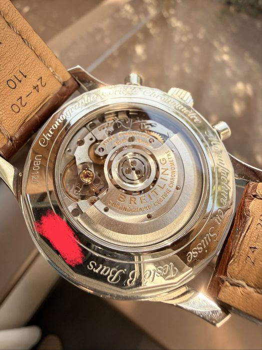 Breitling Navitimer 46 mm bezel rose gold 18 k inhouse B01