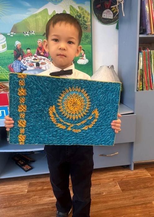Поделки,флаг Казахстана