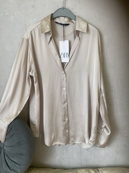 Zara дамска риза сатен