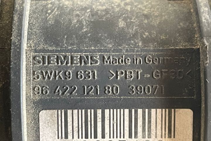 Debitmetru aer Siemens 9642212180 / 5WK9631 Peugeot 206 prima generat