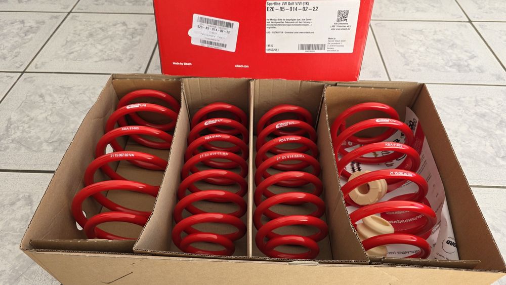 Arcuri sport EIBACH - VW Golf 5, 6 , Passat B6 B7 CC, Jetta, Scirocco