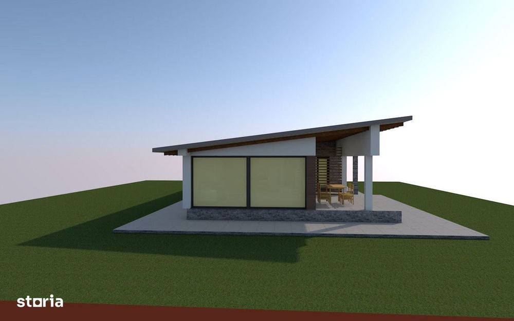 Casă nouă , construcție  doar la sol ,teren 600 mp