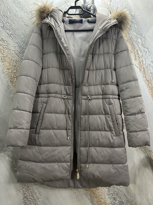 Geaca iarna  Trusardi Jeans cu blana naturala , autentica