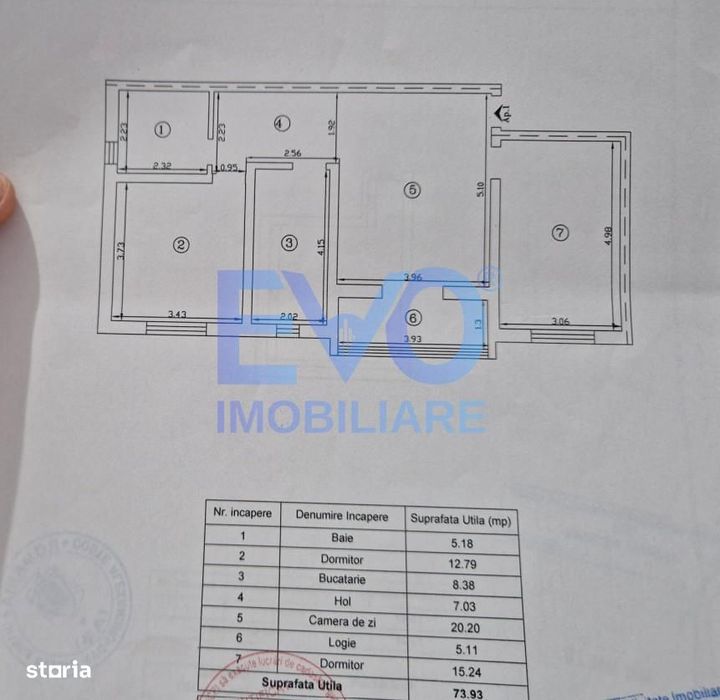 Apartament 3 camere, 75mp, boxa, loc parcare, Valea Lupului