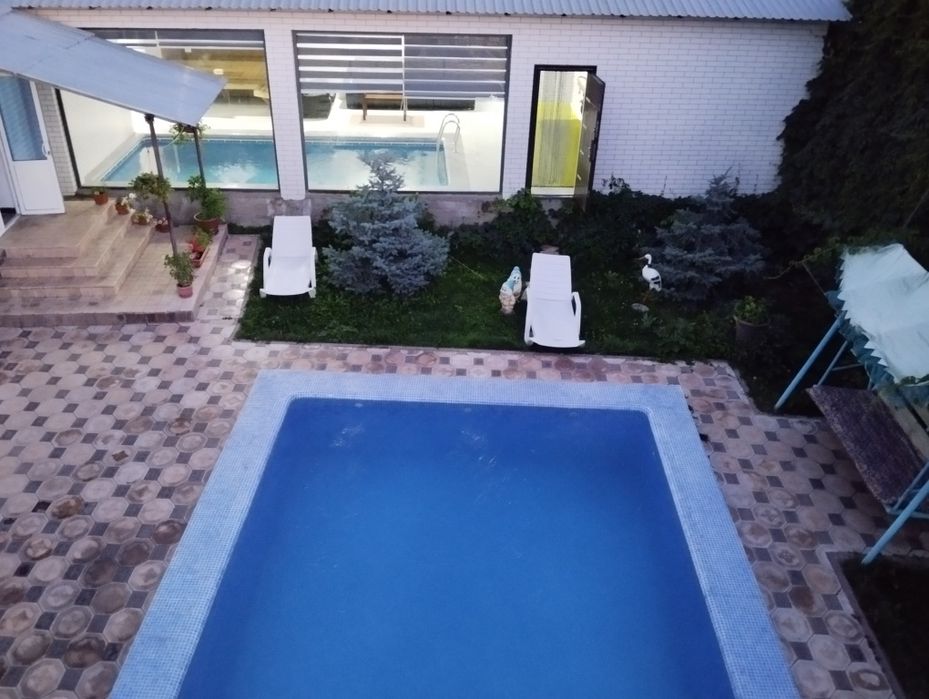 Дача в Чимгане без посредник  Зимний бассеин с подогревом караоке wiFi