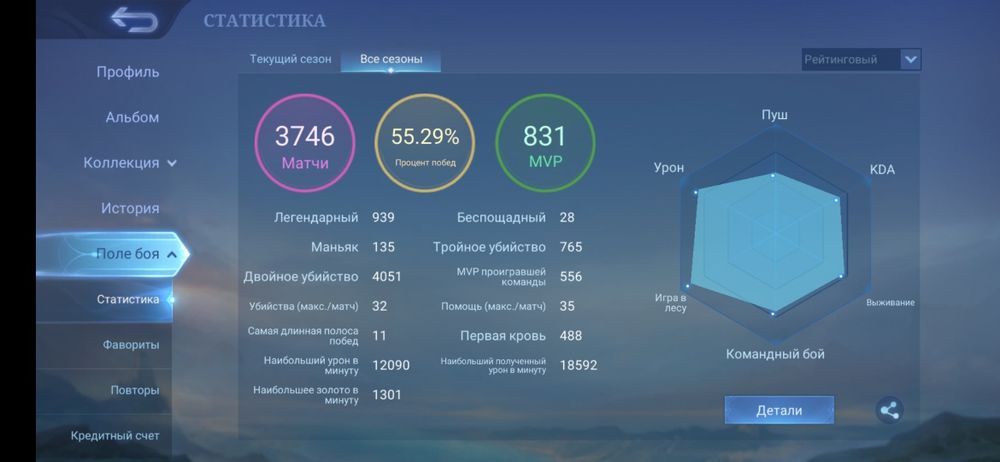 Mobile legends аккаунт 399 000